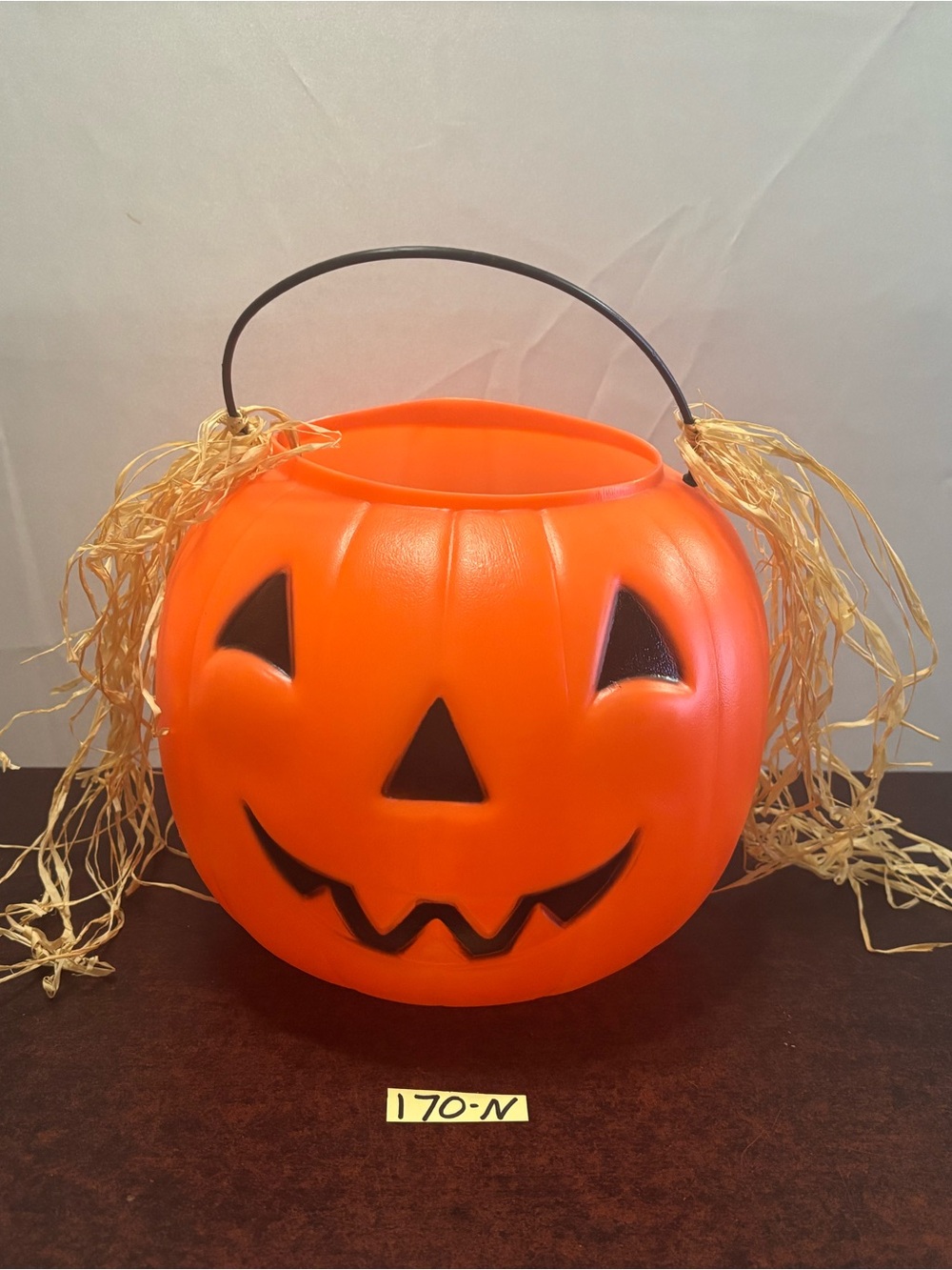Seasonal Jack-O'-Lantern Candy Pail - Orange Halloween Treat Bucket